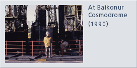 At Baikonur Cosmodrome 1990
